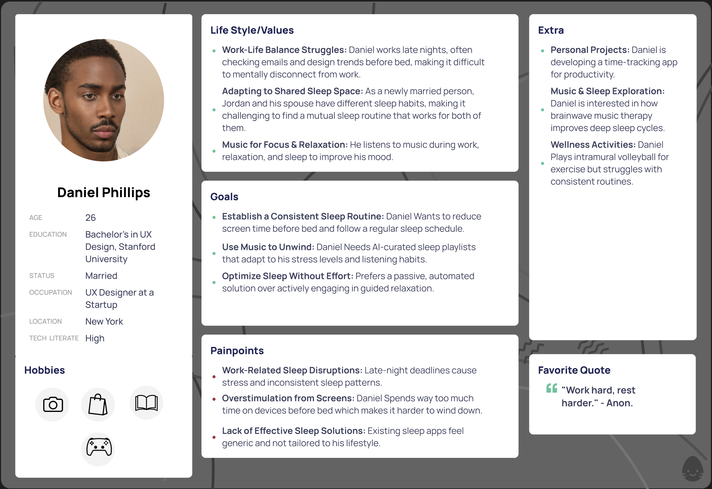 Daniel Phillips Persona